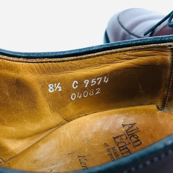 Allen Edmonds Kennett Mens Size 8.5 C Shoes Leather‎ Split Toe Dress Shoes 9574 main image 9